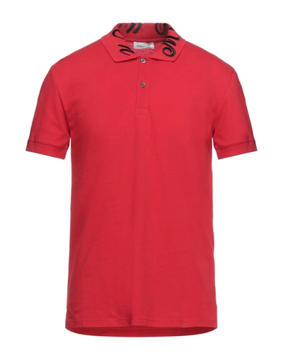 Alexander Mcqueen Polo Shirts In Red