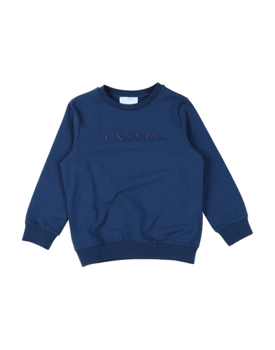 Lanvin Kids' Sweatshirts In Blue