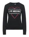 Love Moschino Sweatshirts In Black