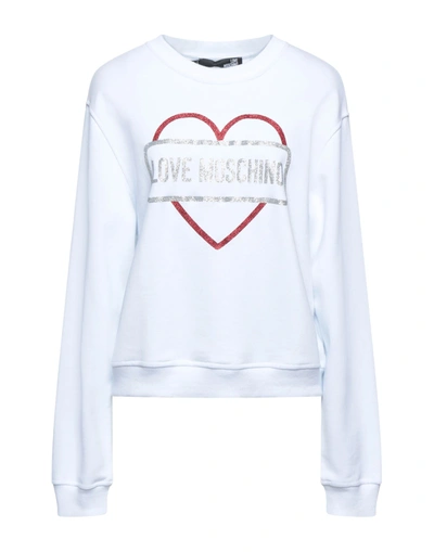 Love Moschino Sweatshirts In White