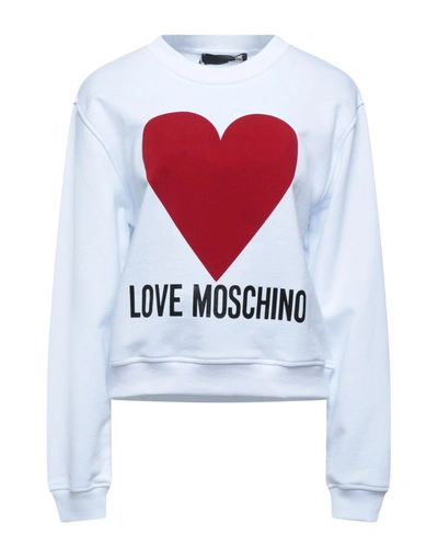 Love Moschino Sweatshirts In White