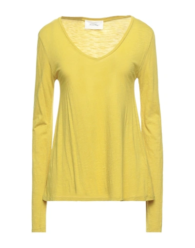 American Vintage T-shirts In Acid Green