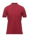 Brunello Cucinelli Polo Shirts In Red
