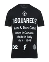 Dsquared2 T-shirts In Black