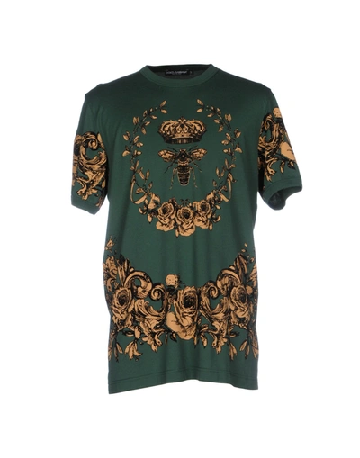 Dolce & Gabbana T-shirts In Green