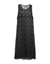 Alpha Studio Midi Dresses In Black