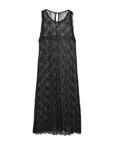 Alpha Studio Midi Dresses In Black