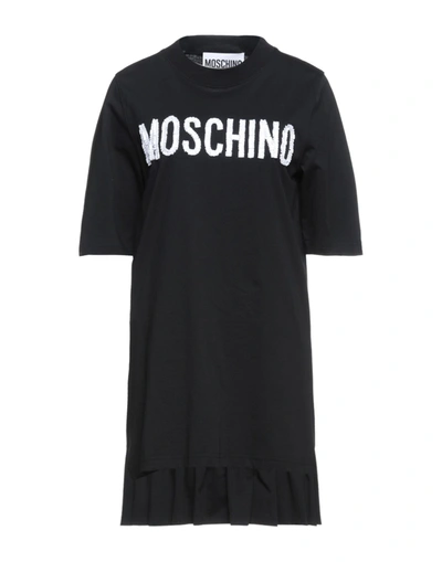 Moschino Short Dresses In Black