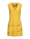 Drome Short Dresses In Yellow