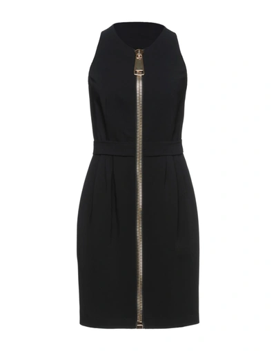 Moschino Short Dresses In Black