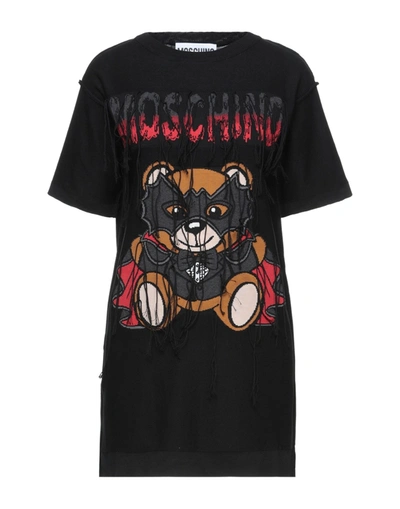 MOSCHINO MOSCHINO WOMAN MINI DRESS BLACK SIZE XS COTTON,14141389TR 3