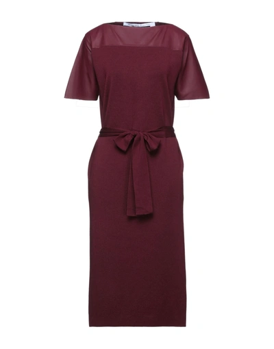 Agnona Midi Dresses In Red