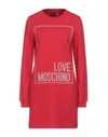 Love Moschino Short Dresses In Red
