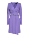 Clips Short Dresses In Purple