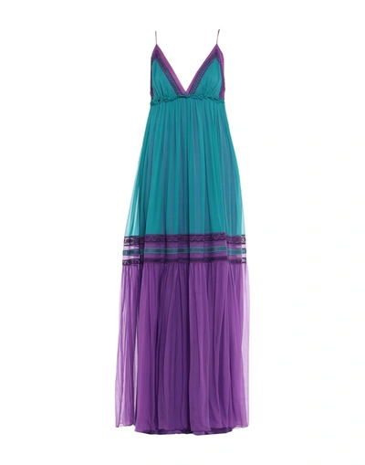 Alberta Ferretti Long Dresses In Deep Jade