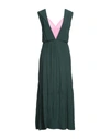 COLVILLE COLVILLE WOMAN MAXI DRESS DARK GREEN SIZE 4 VISCOSE, ACETATE,15073528AU 3