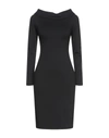 Frankie Morello Midi Dresses In Black