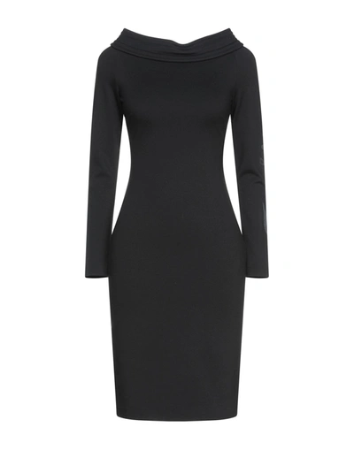 Frankie Morello Midi Dresses In Black