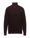 Brooksfield Turtlenecks In Maroon