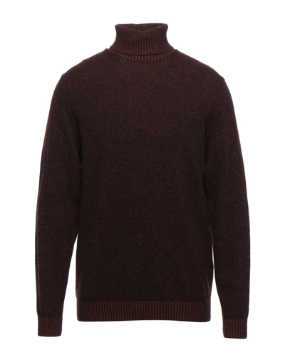 Brooksfield Turtlenecks In Maroon