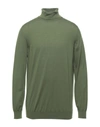 Alpha Studio Turtlenecks In Military Green