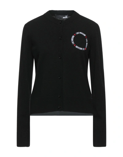 Love Moschino Cardigans In Black