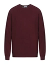 Boglioli Sweaters In Maroon