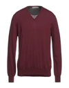 La Fileria Sweaters In Maroon