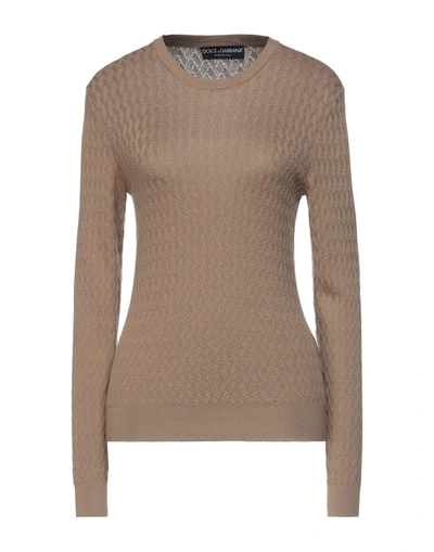 Dolce & Gabbana Sweaters In Beige