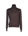 Gran Sasso Turtlenecks In Cocoa