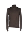 Gran Sasso Turtlenecks In Dark Brown