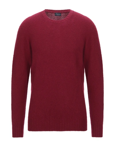 Drumohr Sweaters In Maroon