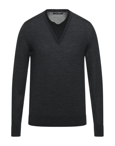 Dolce & Gabbana Sweaters In Grey
