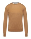 Vneck Sweaters In Beige