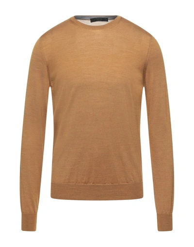 Vneck Sweaters In Beige