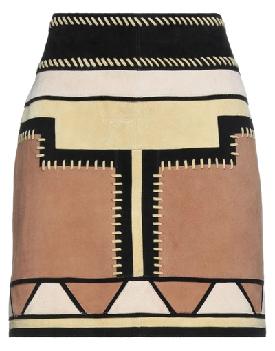 Hotel Particulier Midi Skirts In Camel
