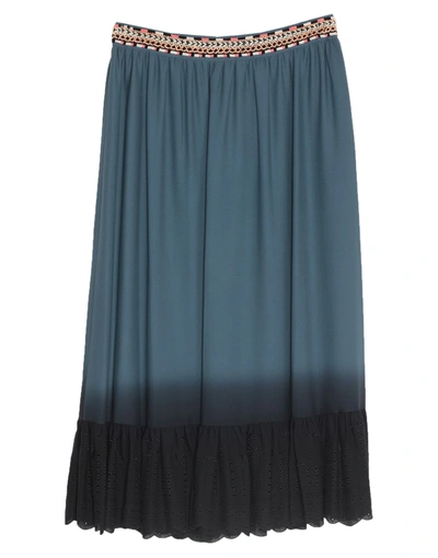 Bui De Barbara Bui Long Skirts In Slate Blue