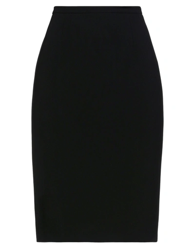 Max Mara Knee Length Skirts In Black