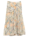 Chloé Midi Skirts In Beige