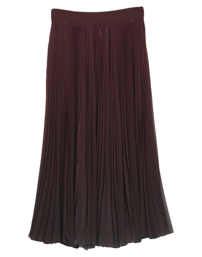 Dolce & Gabbana Midi Skirts In Dark Brown