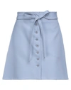 Stella Mccartney Mini Skirts In Sky Blue