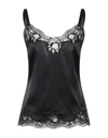 Dolce & Gabbana Sleeveless Undershirts In Black