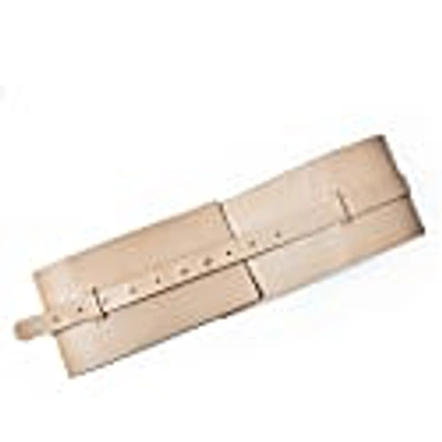 Plik Leather Wide Double Corset Belt- Nude