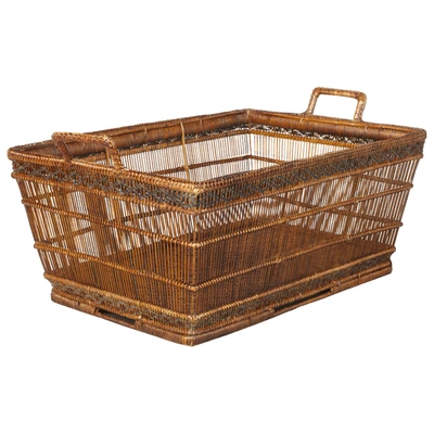 Oka Rattan Mandalay Storage Basket In Brownrattan