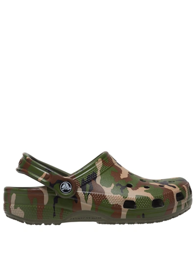 Crocs Classic Printed Clog In Green/multi