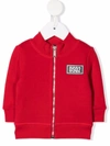 Dsquared2 Logo-patch Cotton Jacket In 红色