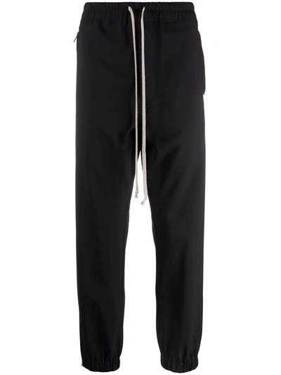 Rick Owens Slim-fit Track Pants In Black