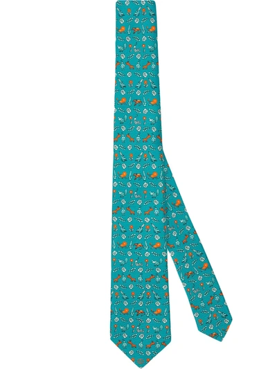 Gucci X Freya Hartas Character-print Tie In Blue