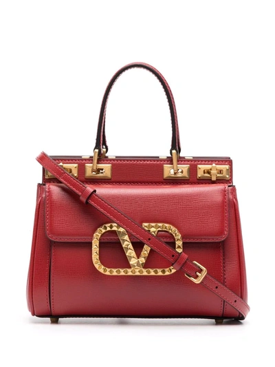 Valentino Garavani Mini Alcove Top-handle Bag In Red