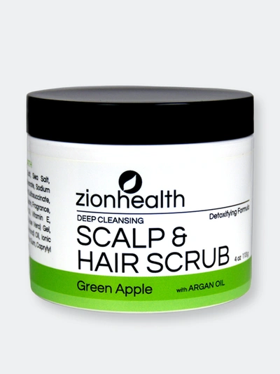 Zion Health Deep Cleansing Scalp & Hair Scrub Green Apple With Sea Salt